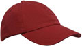 FRONT VIEW OF BASEBALL CAP CRANBERRY